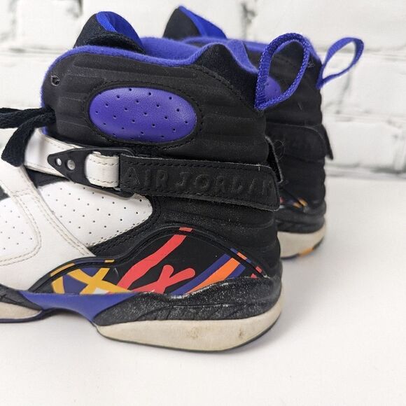 Nike air Jordan 8 retro Three peat Youth running shoes 6Y - Picture 5 of 10